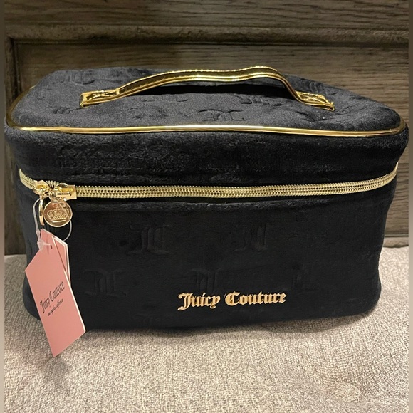 Juicy Couture Handbags - NEW Juicy Couture Velour Makeup Train Case